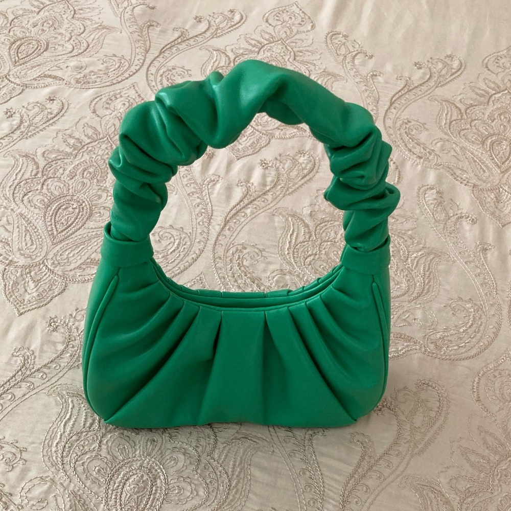Green Hobo Shoulder Bag for Women - Picture 2 of 7